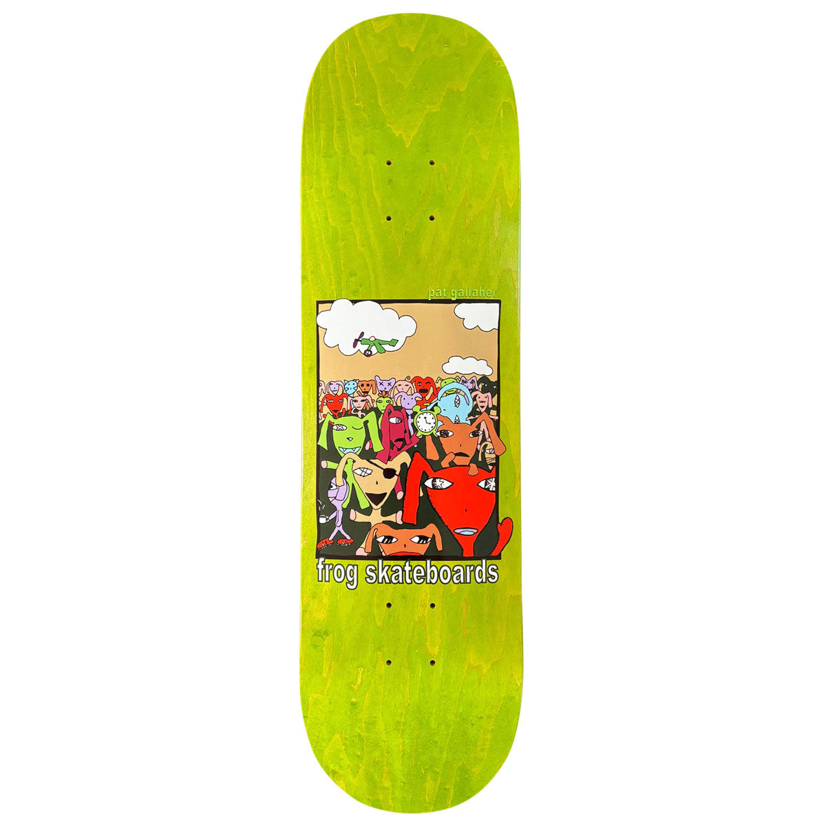 Frog Party Monster Pat Gallaher Skateboard Deck - 8.25