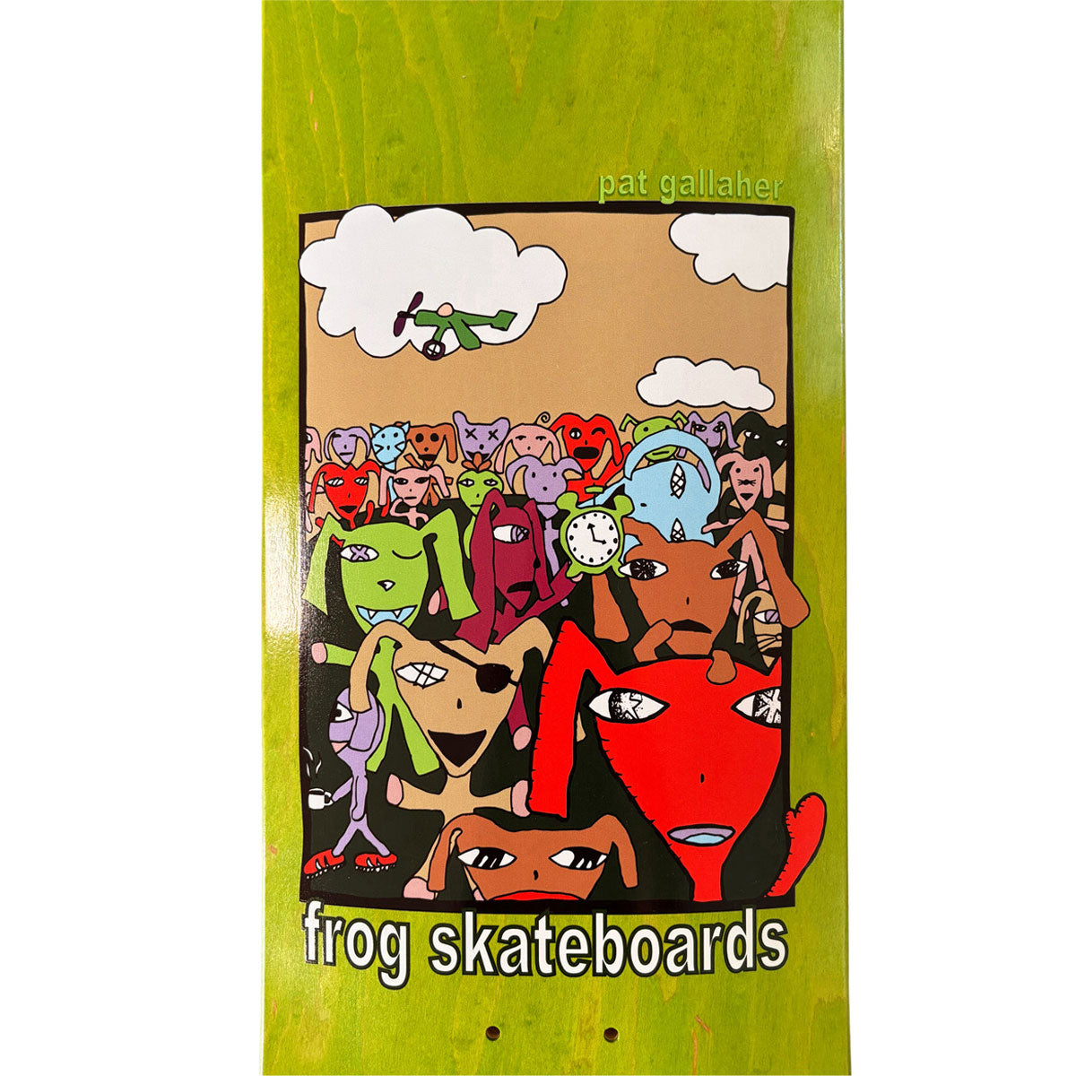 Frog Party Monster Pat Gallaher Skateboard Deck - 8.25
