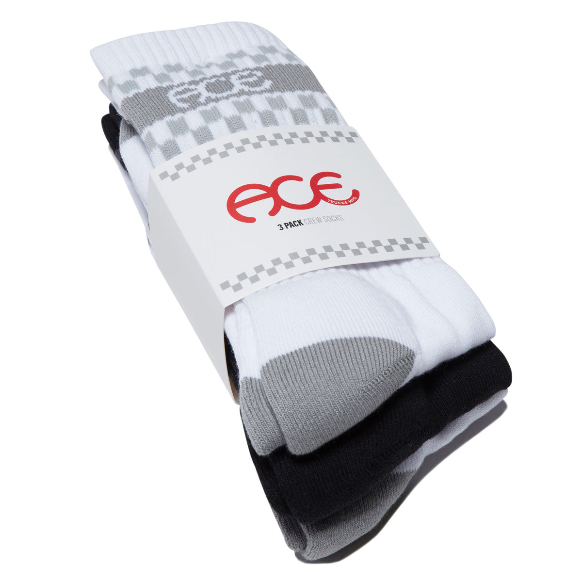 Ace 3 Pack Of Socks - White image 3