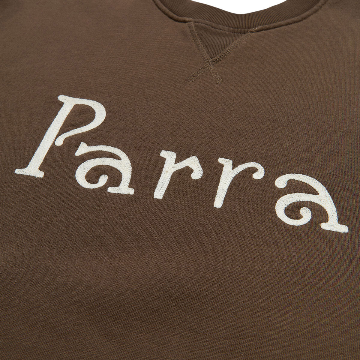 By Parra Weird Trad Logo Sweatshirt - Brown image 3