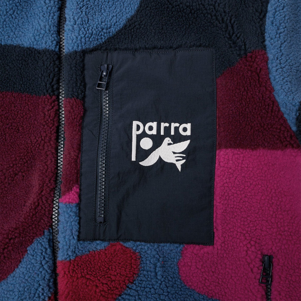 By Parra Full FTP Booster Polar Fleece Jacket - Red image 4