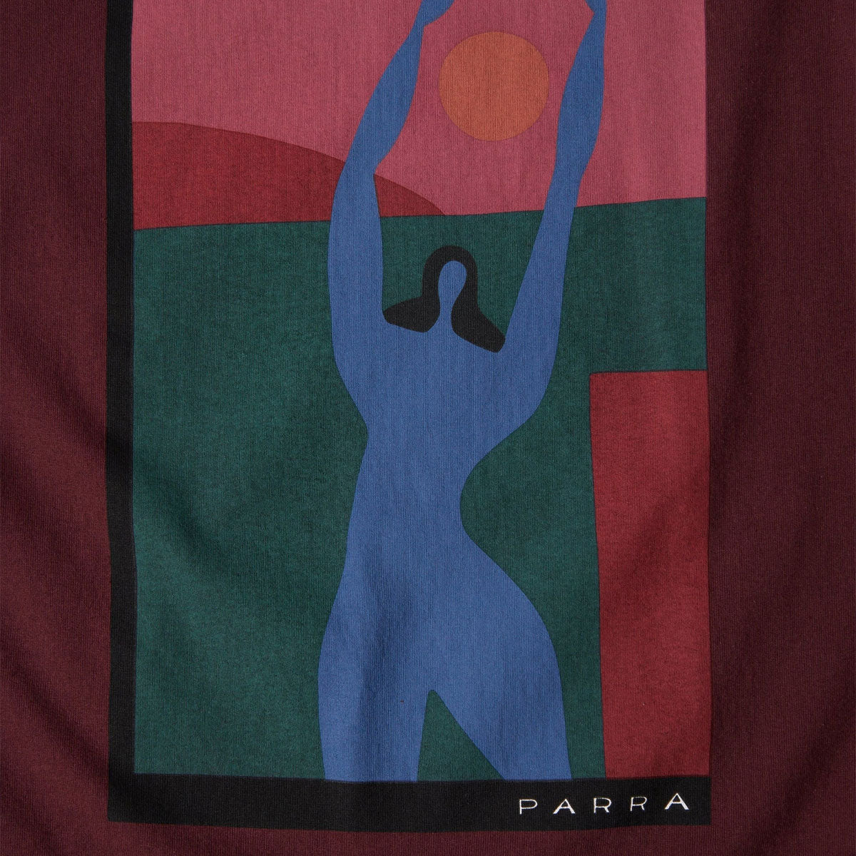 By Parra Protect The Sun T-Shirt - Dark Burgundy image 2