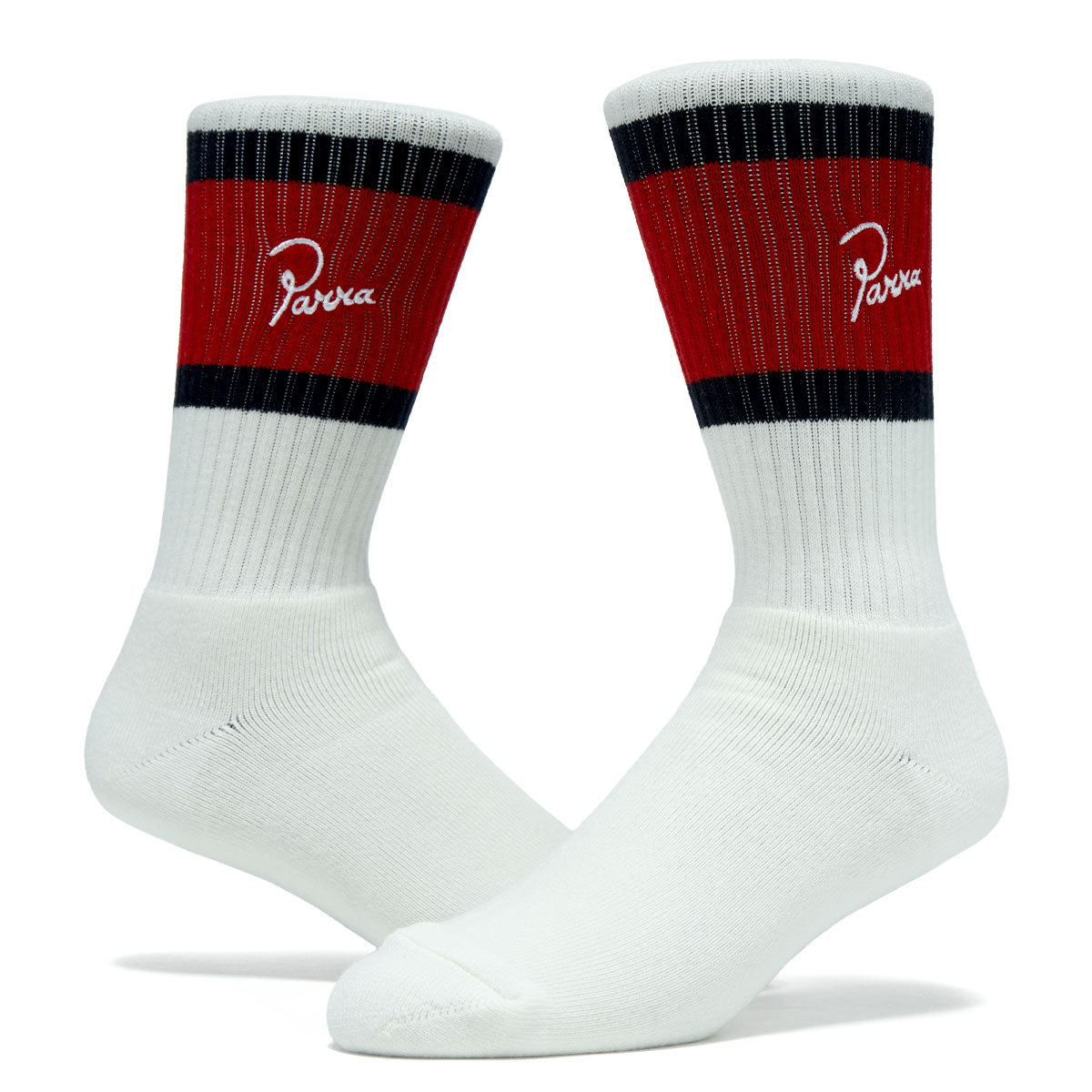 By Parra Signature Striped Crew Socks - Red II image 2
