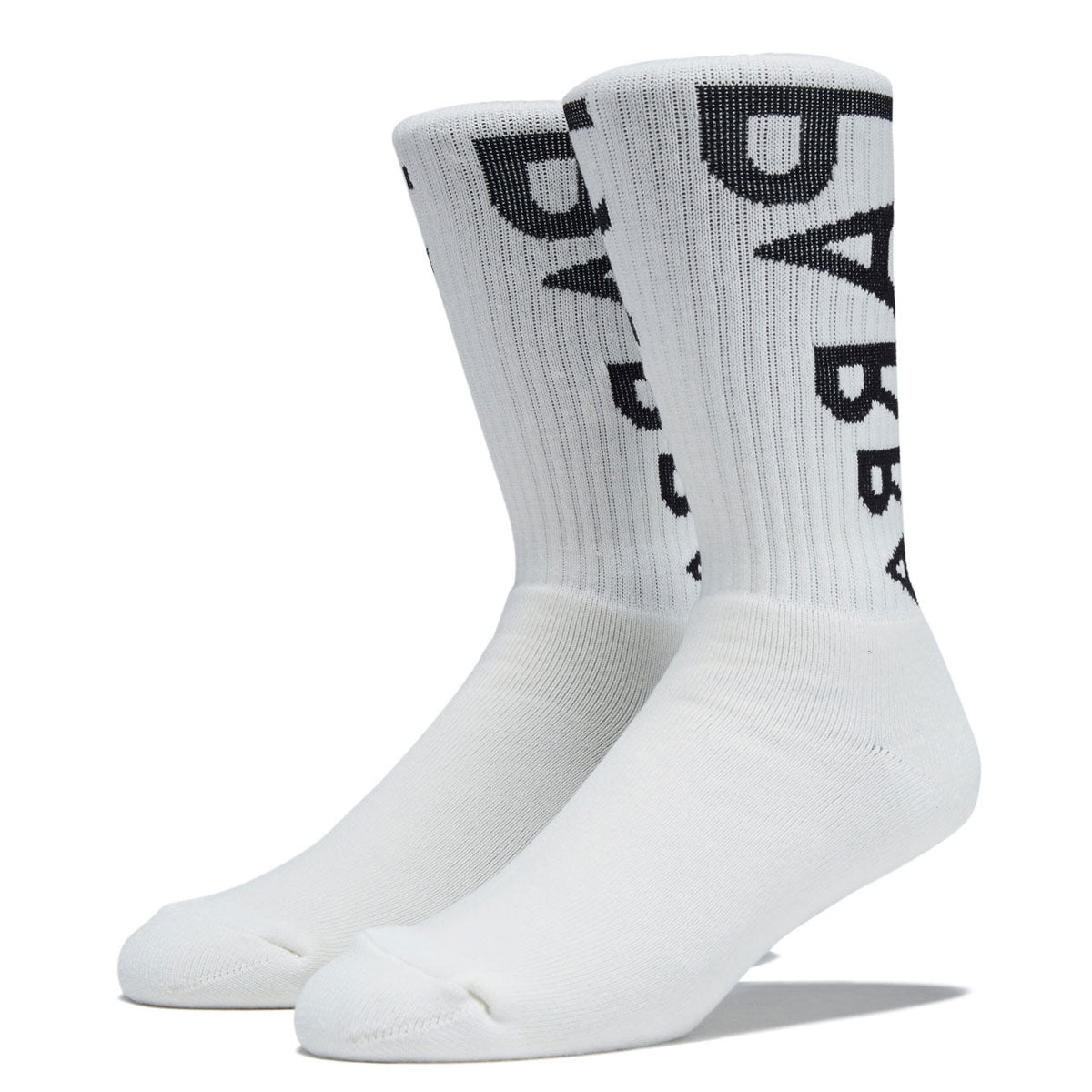 By Parra Reversed Flag Logo Crew Socks - White image 1