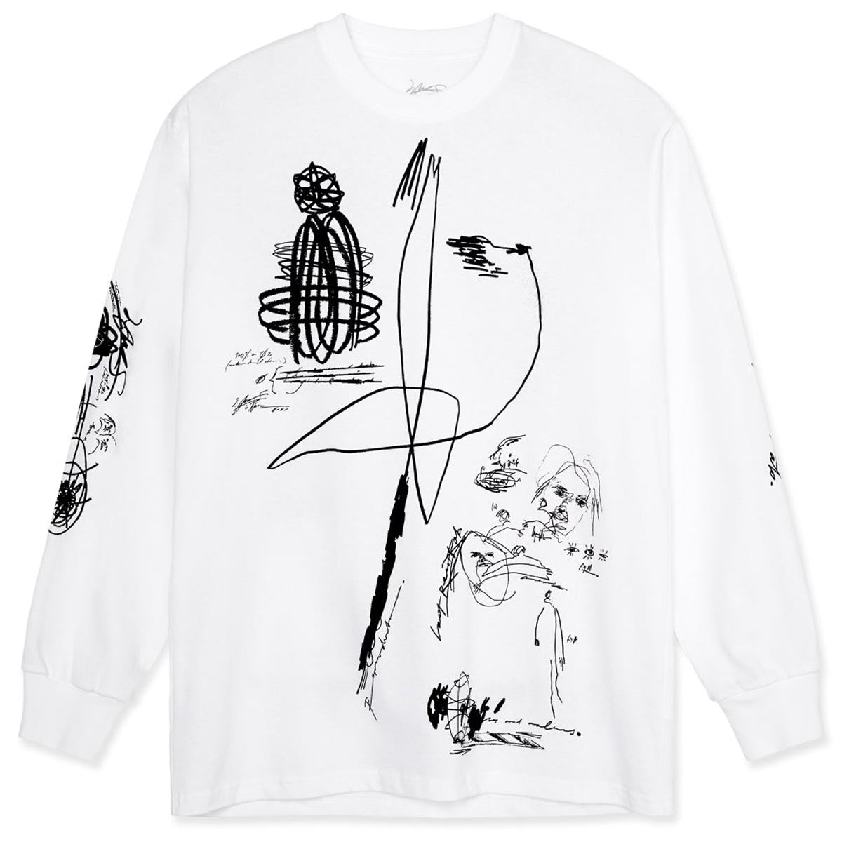 Last Resort AB x Julian Smith Expando Long Sleeve T-Shirt - White/Black image 1