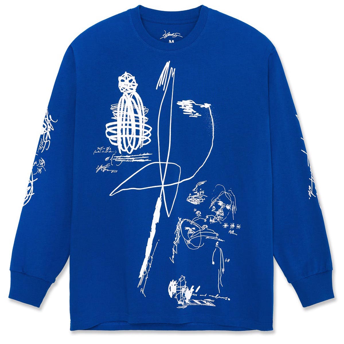 Last Resort AB x Julian Smith Expando Long Sleeve T-Shirt - Klein Blue/White image 1