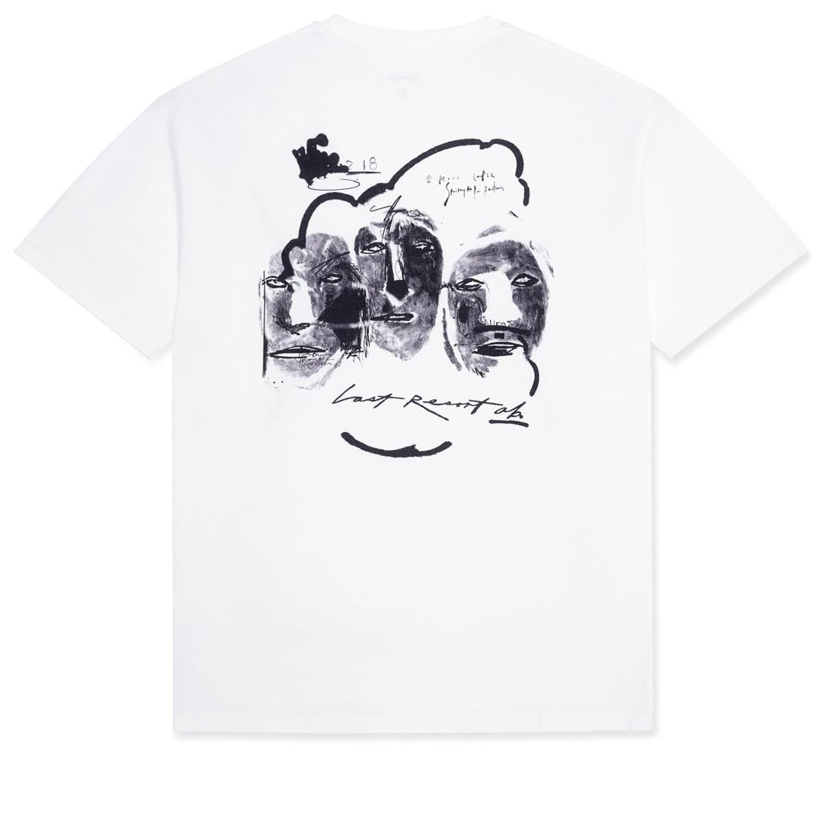 Last Resort AB x Julian Smith Heads T-Shirt - White/Black image 1