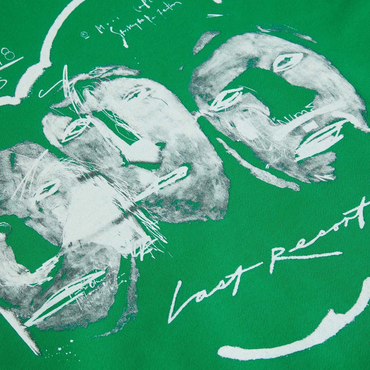 Last Resort AB x Julian Smith Heads Hoodie - Kelly Green/White image 4