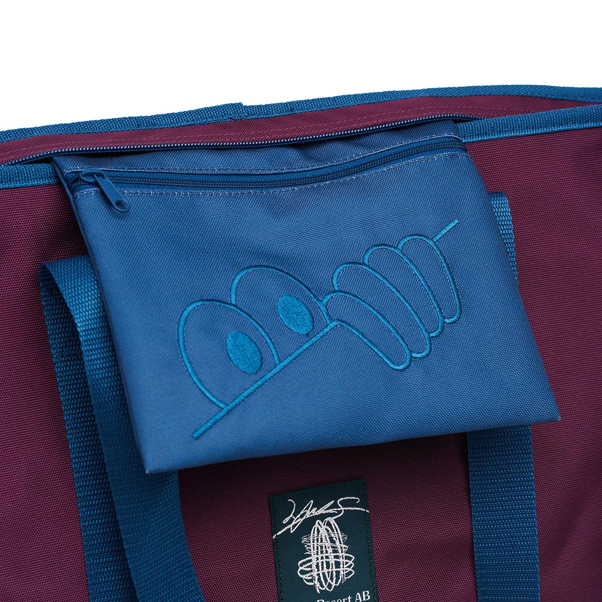 Last Resort AB x Julian Smith Cooler Bag - Plum/Dirty Blue image 5