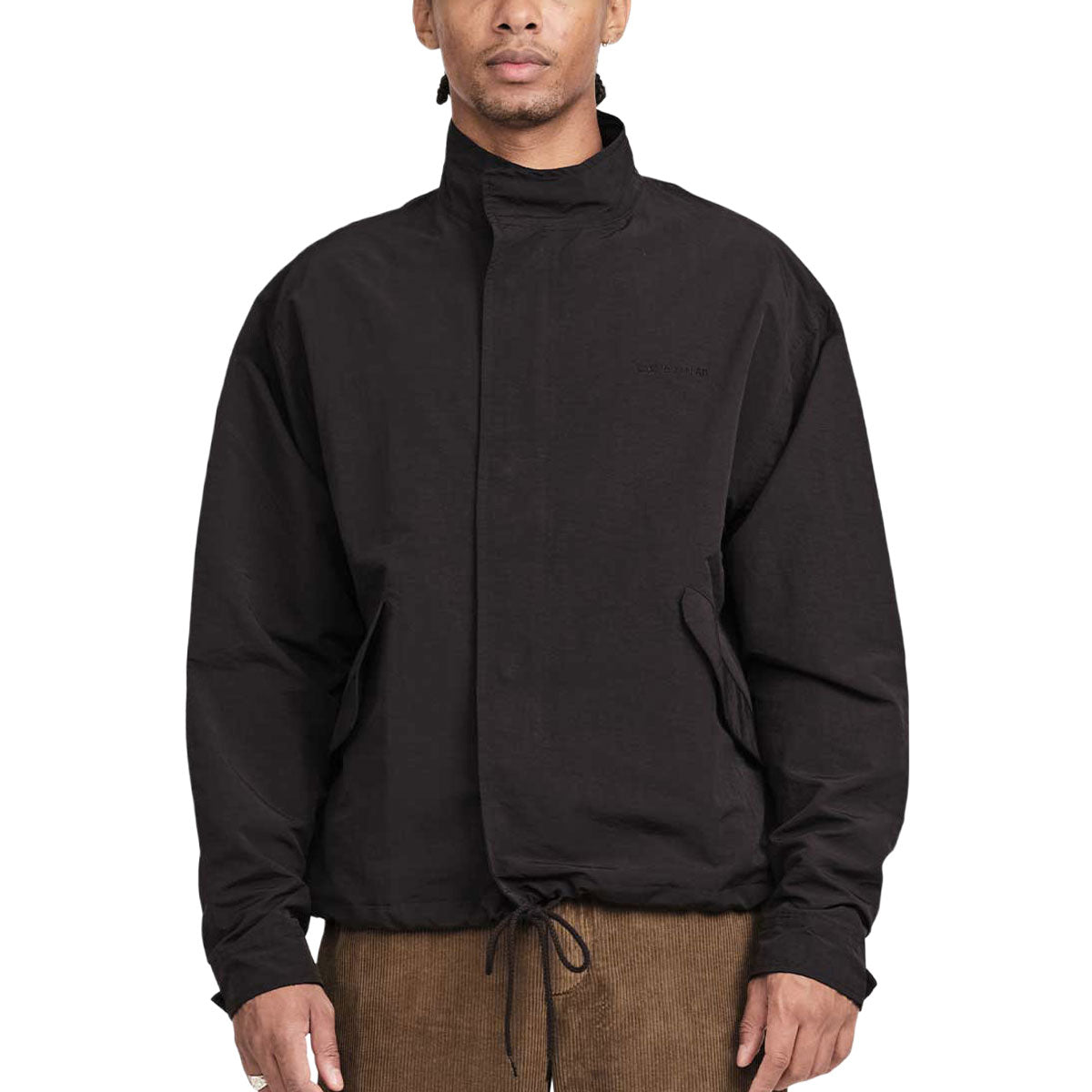 Last Resort AB Cropped Parka Jacket - Black image 1