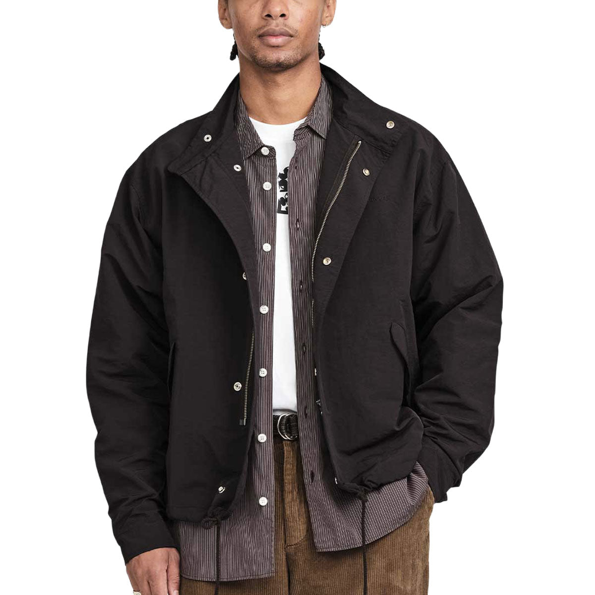 Last Resort AB Cropped Parka Jacket - Black image 4