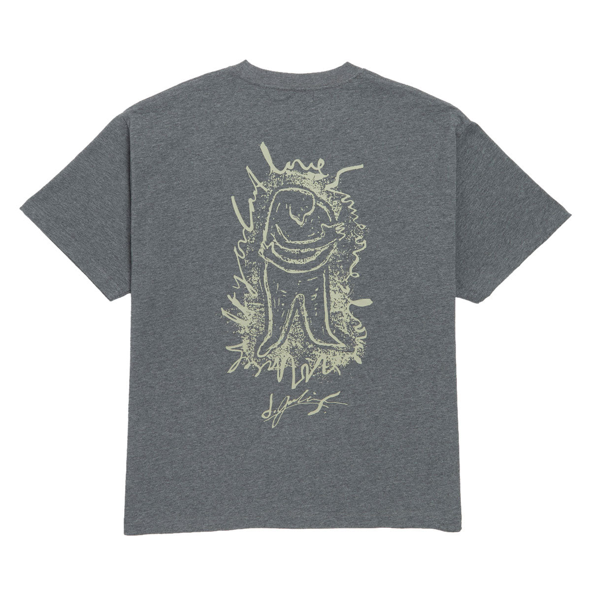 Last Resort AB Love Yourself T-Shirt - Dark Grey Marle image 1