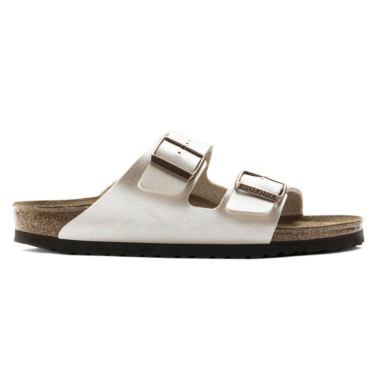 Birkenstock Womens Arizona Graceful Pearl Shoes - White Birko-Flor image 1