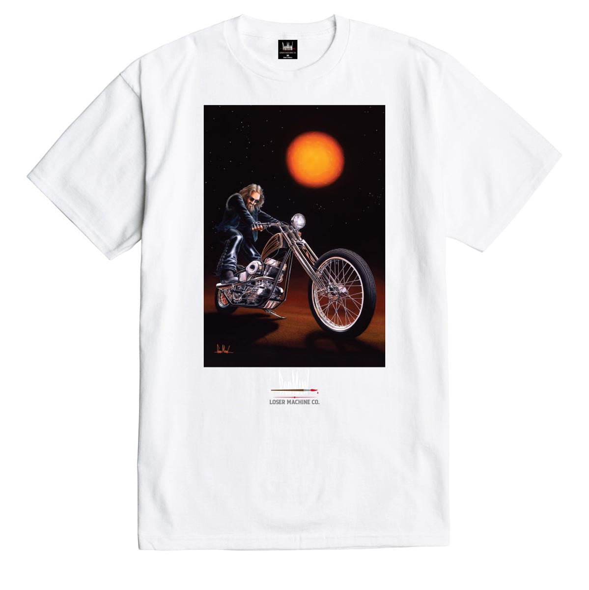 Loser Machine Kick Start T-Shirt - White image 1