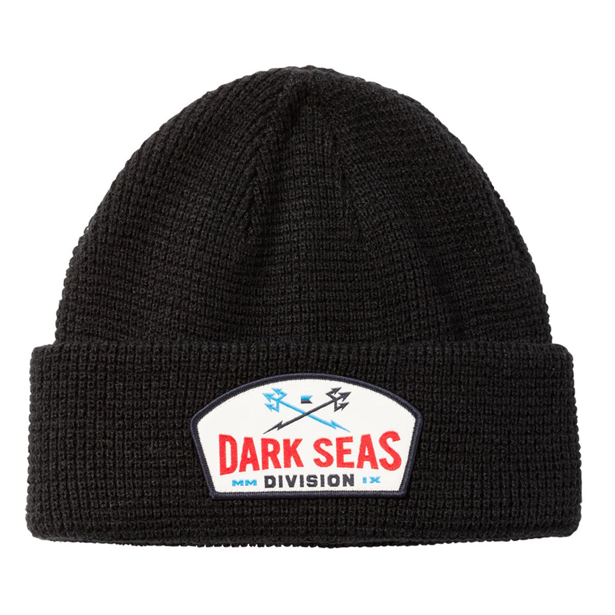 Dark Seas Waffle Beanie - Black image 1