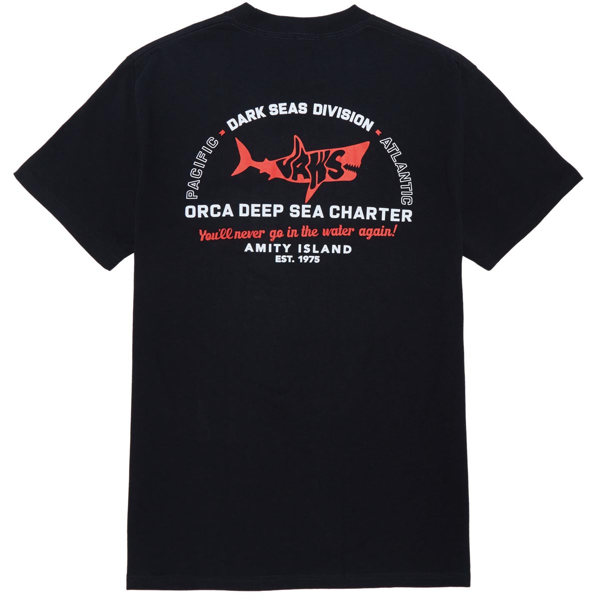 Dark Seas Charter T-Shirt - Black image 1