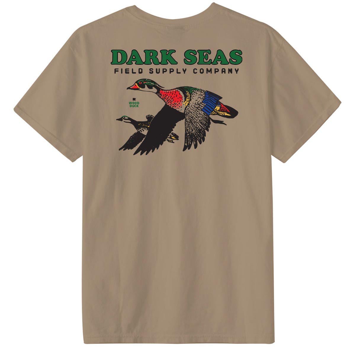 Dark Seas Wood Duck T-Shirt - Corn Stalk image 1