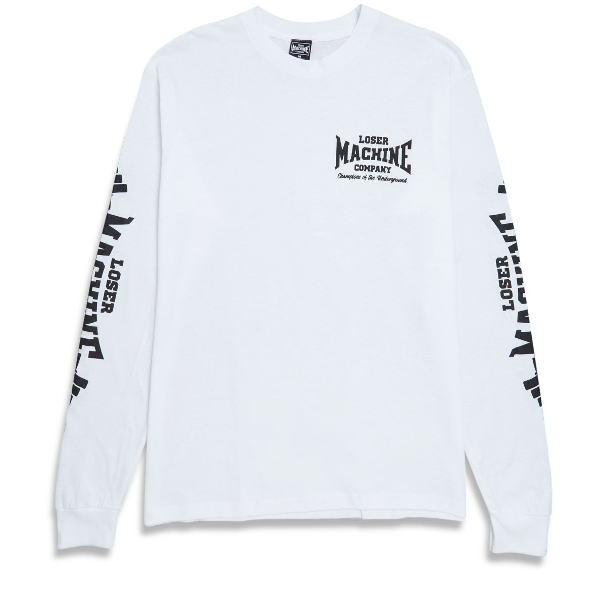 Loser Machine Barbell Long Sleeve T-Shirt - White image 1