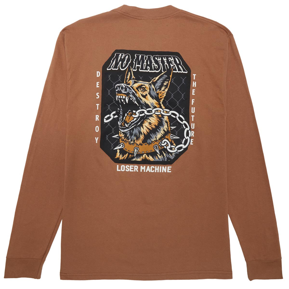 Loser Machine No Master Long Sleeve T-Shirt - Brown Sugar image 1