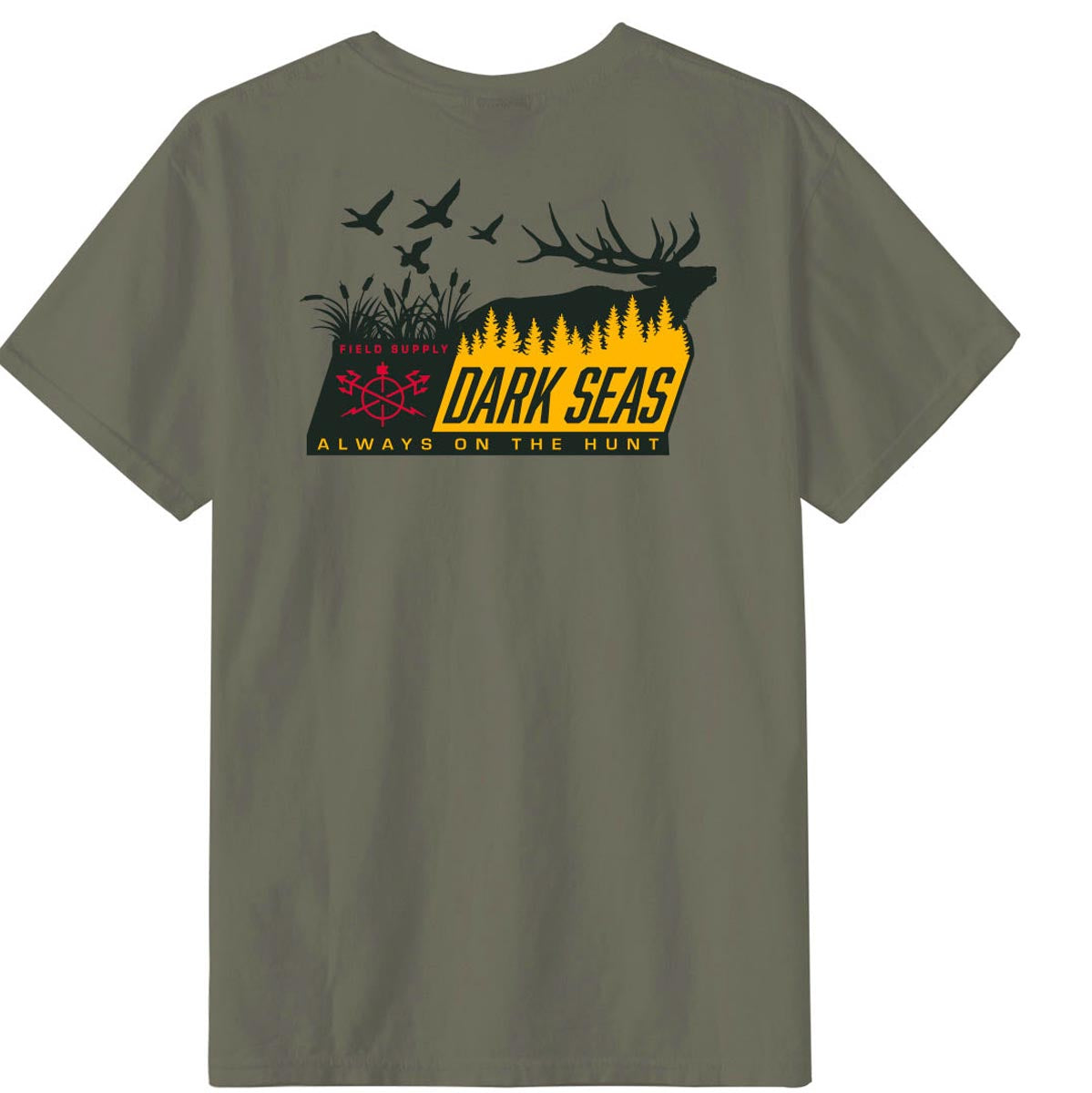 Dark Seas Provisions T-Shirt - Dusky Green image 1