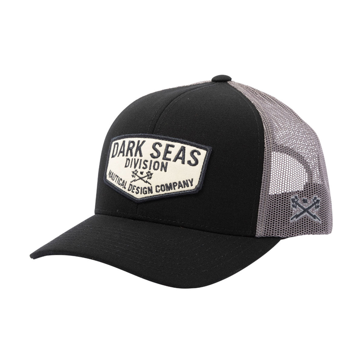 Dark Seas Transom Hat - Black/Silver image 1