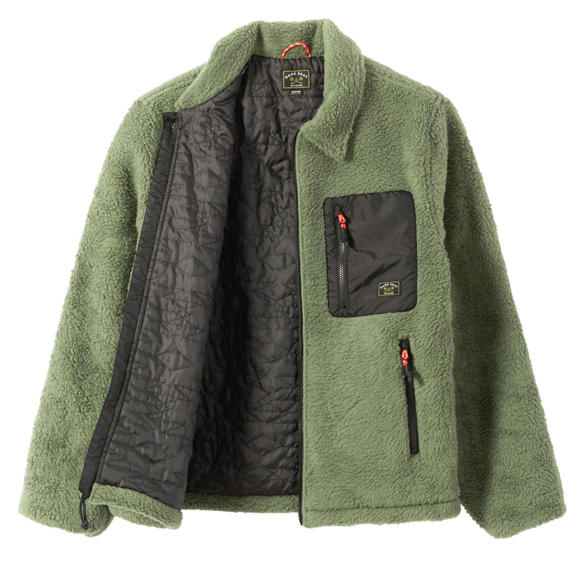 Dark Seas Hancock Fleece Jacket - Olive image 3