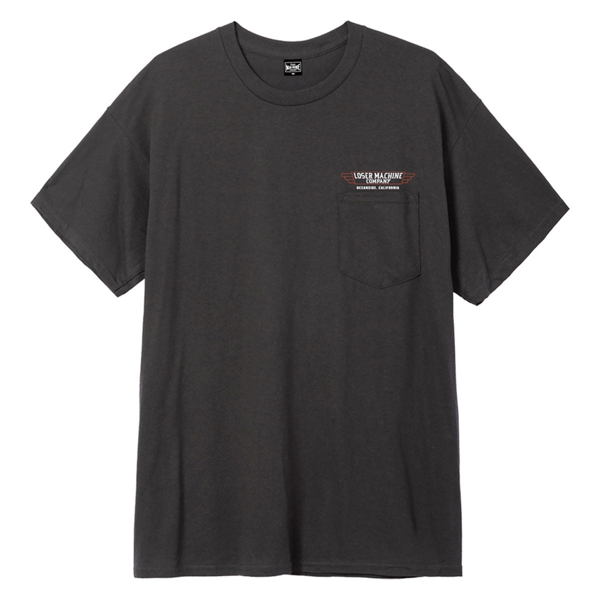 Loser Machine Fly Wheel Pocket T-Shirt - Black image 1