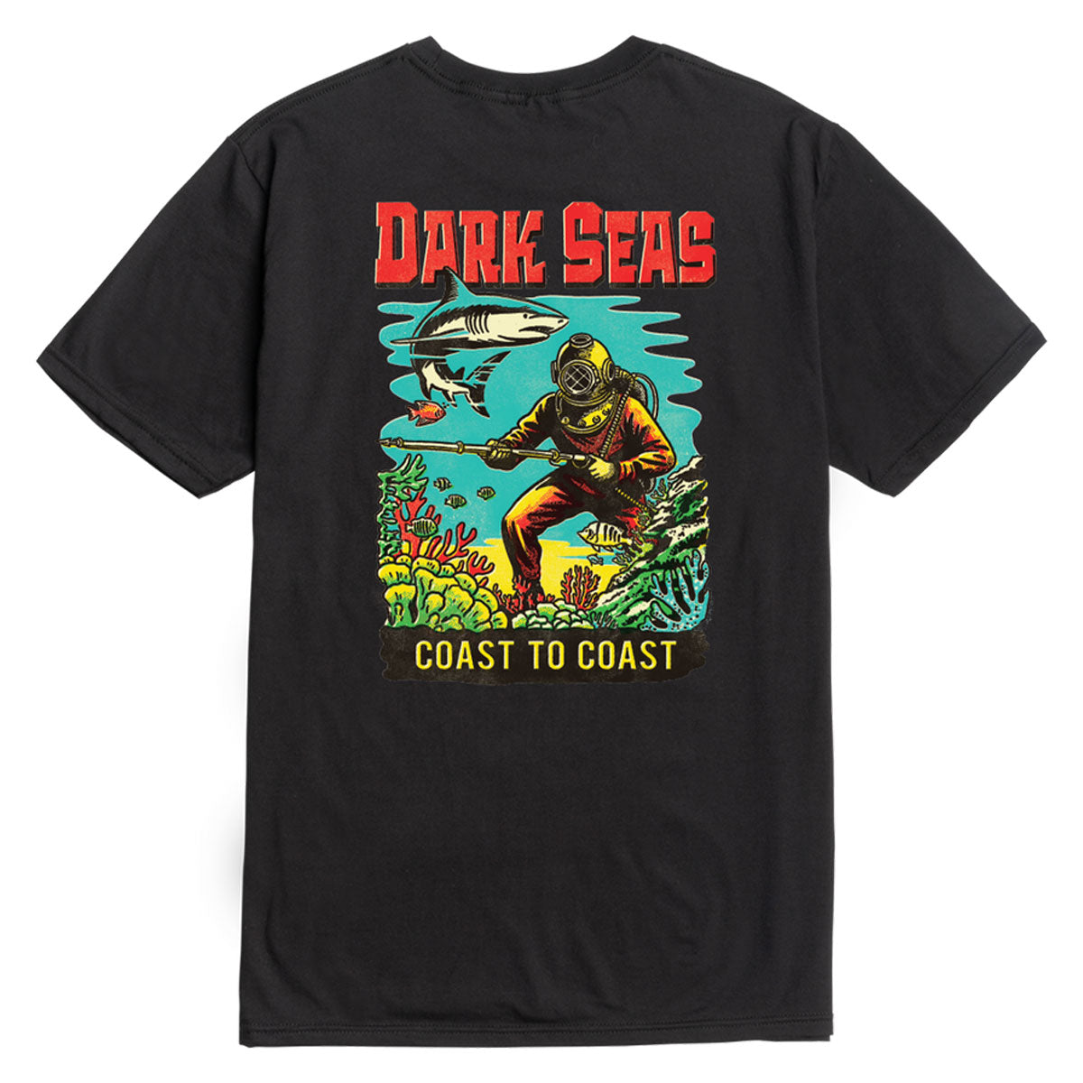 Dark Seas Water Decal Premium T-Shirt - Black image 1