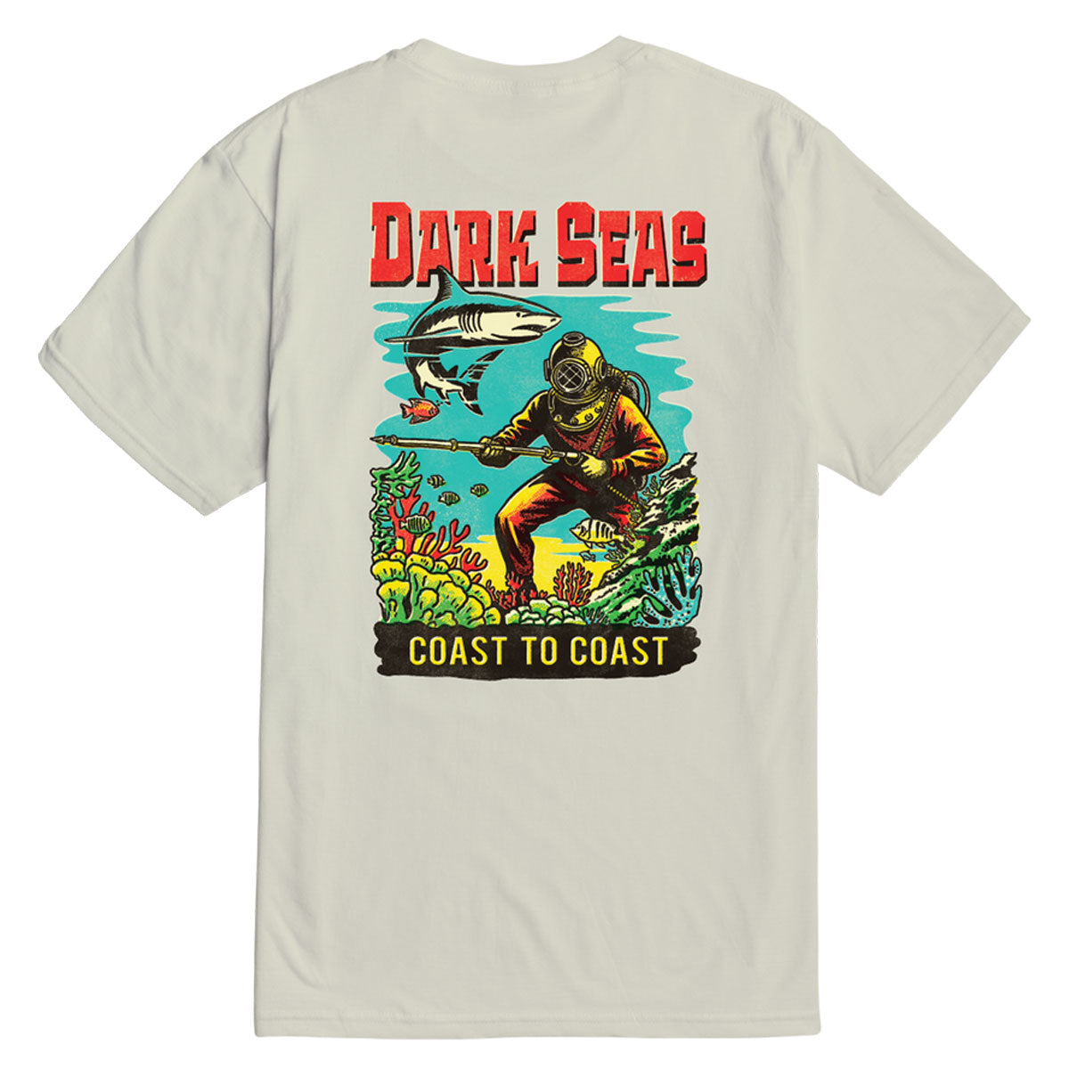 Dark Seas Water Decal Premium T-Shirt - Cream image 1