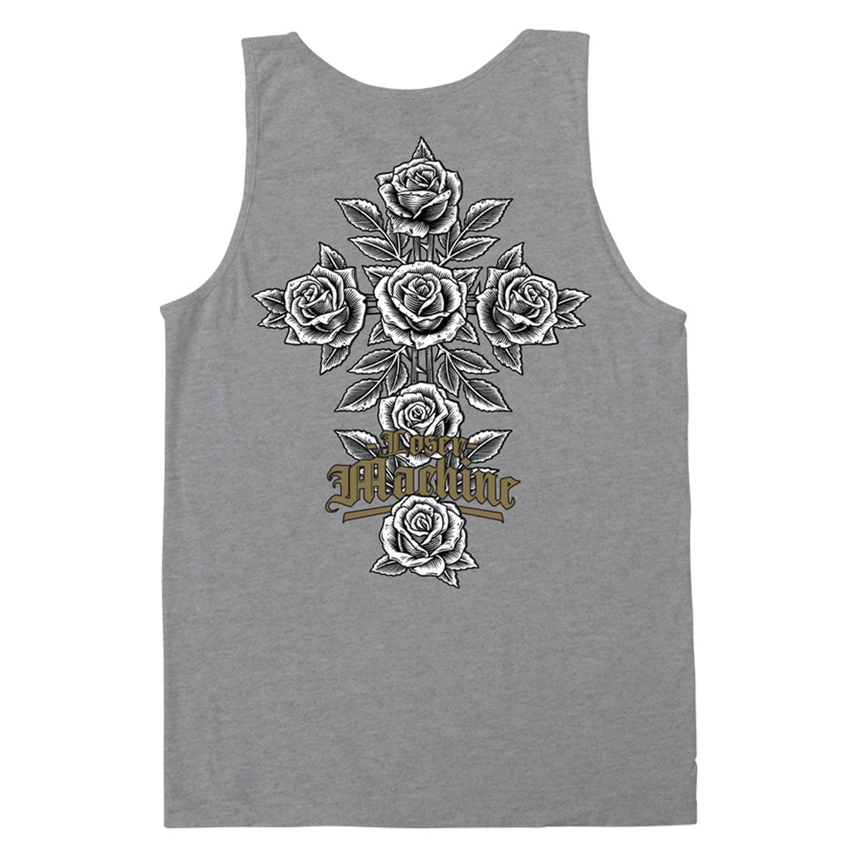 Loser Machine Rose Bush Tank Top - Heather Grey image 1