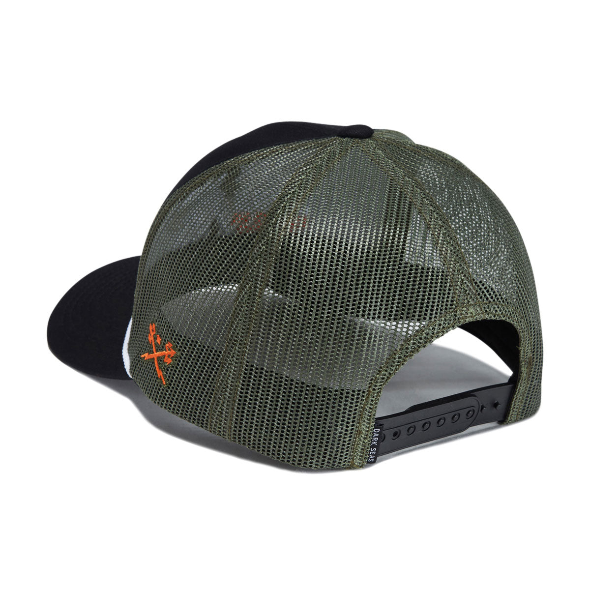 Dark Seas Bucked Hat - Black/Olive image 2