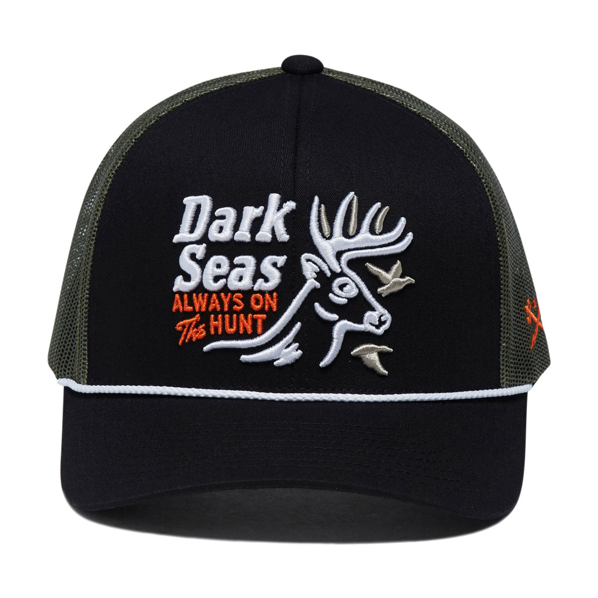 Dark Seas Bucked Hat - Black/Olive image 3
