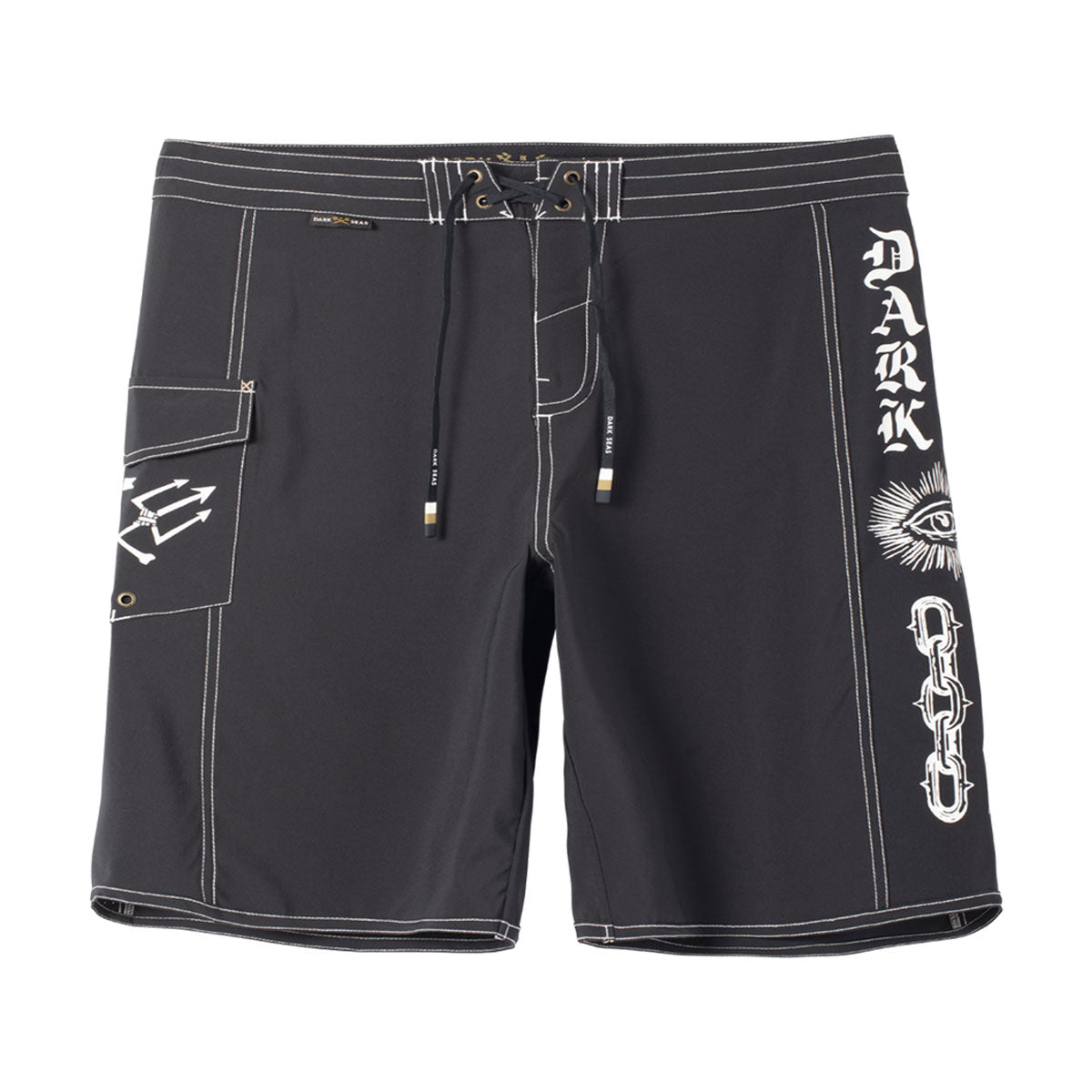 Dark Seas Windward Boardshorts - Black image 1