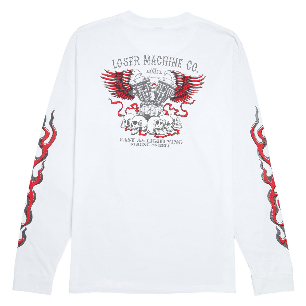 Loser Machine No Easy Way Out Long Sleeve T-Shirt - White image 1