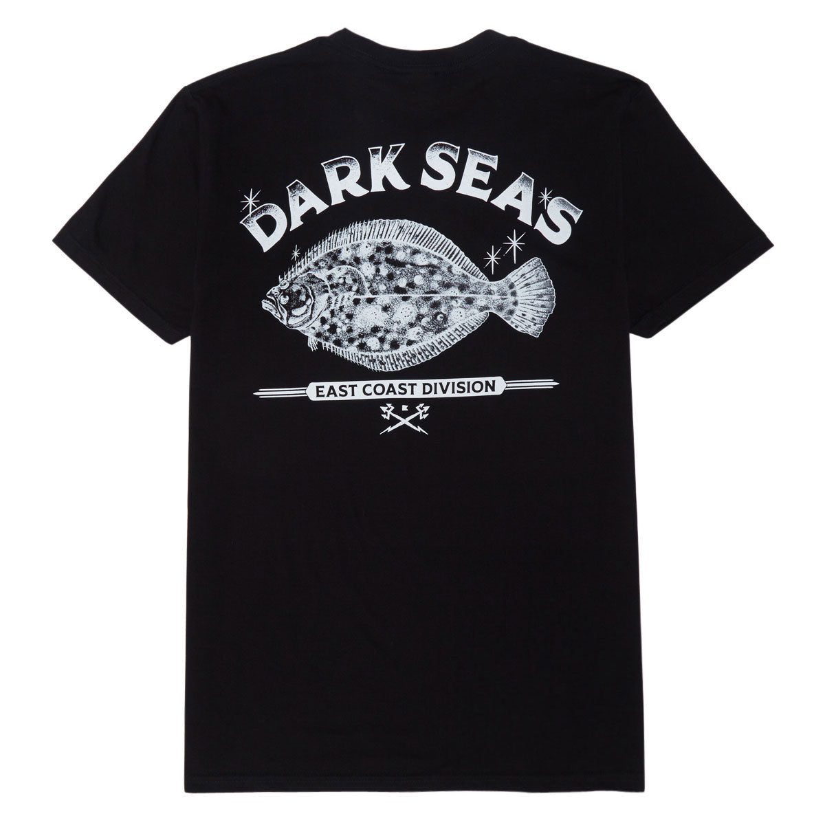Dark Seas Flounder T-Shirt - Black image 1