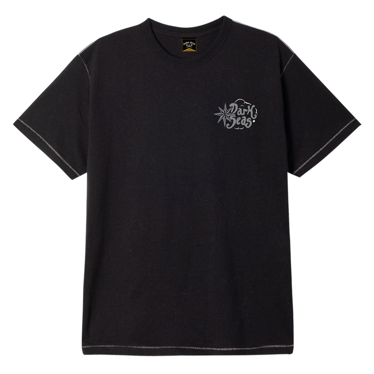 Dark Seas Folklore Blind Stitch Pocket T-Shirt - Heather Black image 2