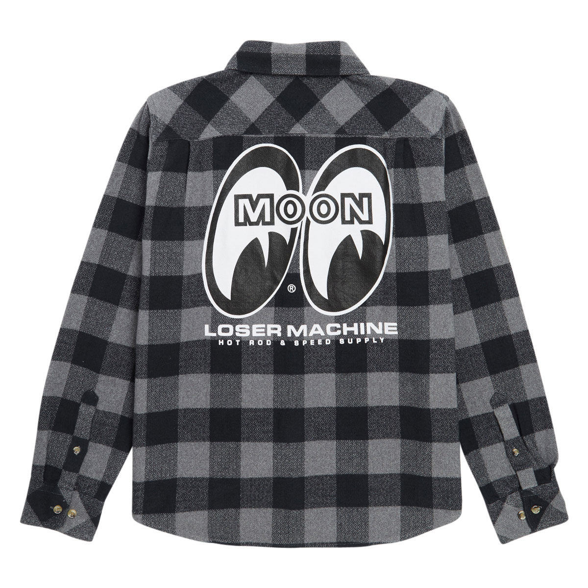 Loser Machine Corona Print Long Sleeve Shirt - Black/Grey image 1