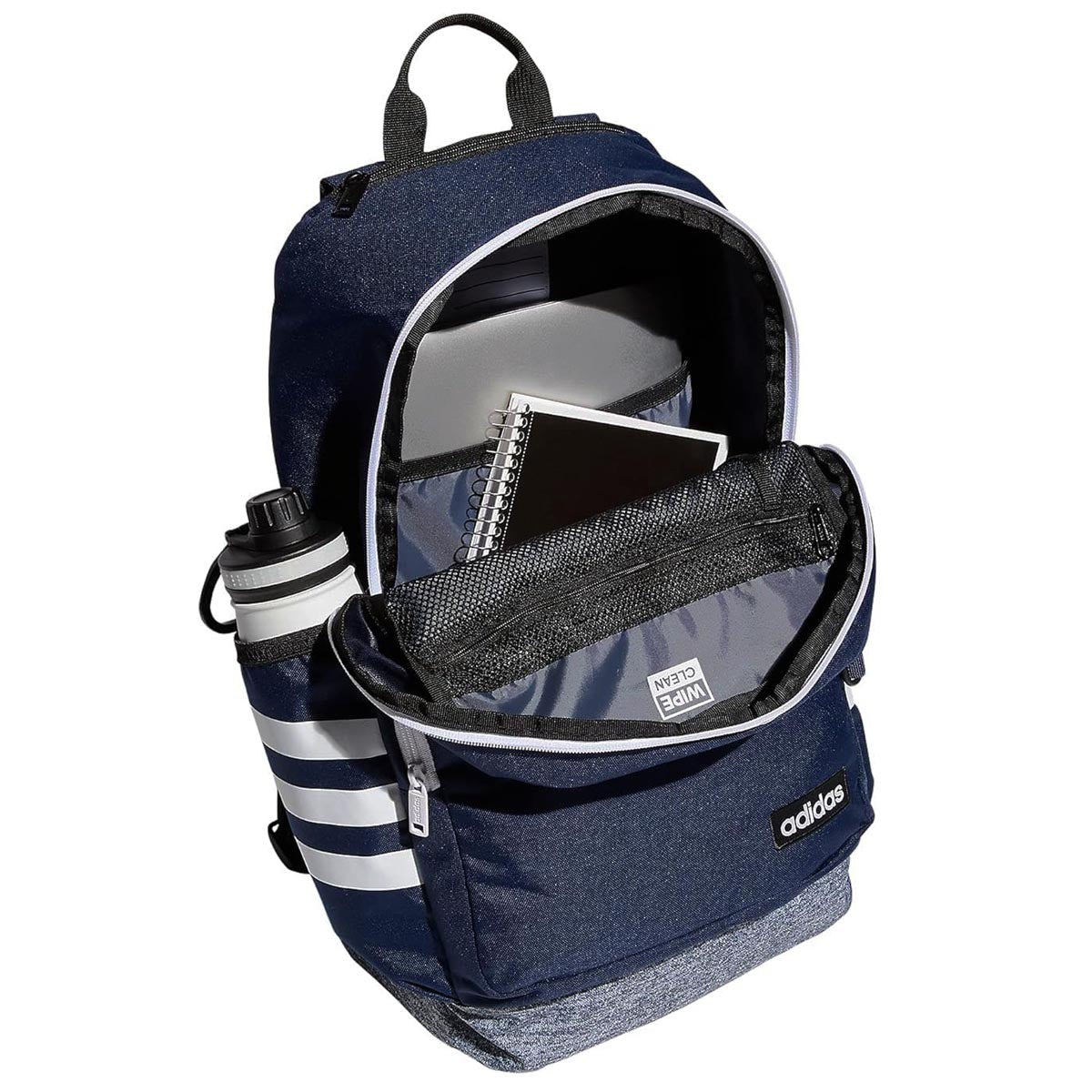 Adidas Classic 3S 4 Backpack - Collegiate Navy/Jersey Onyx Grey/White image 3