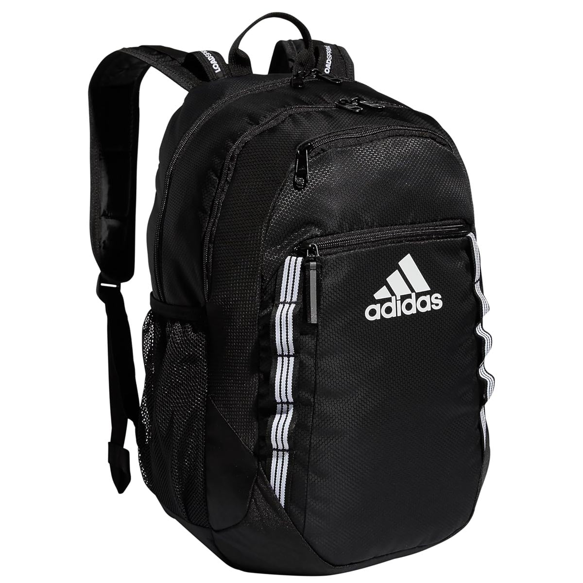 Adidas Excel 6 Backpack - Black/White 3 Stripe Webbing image 1