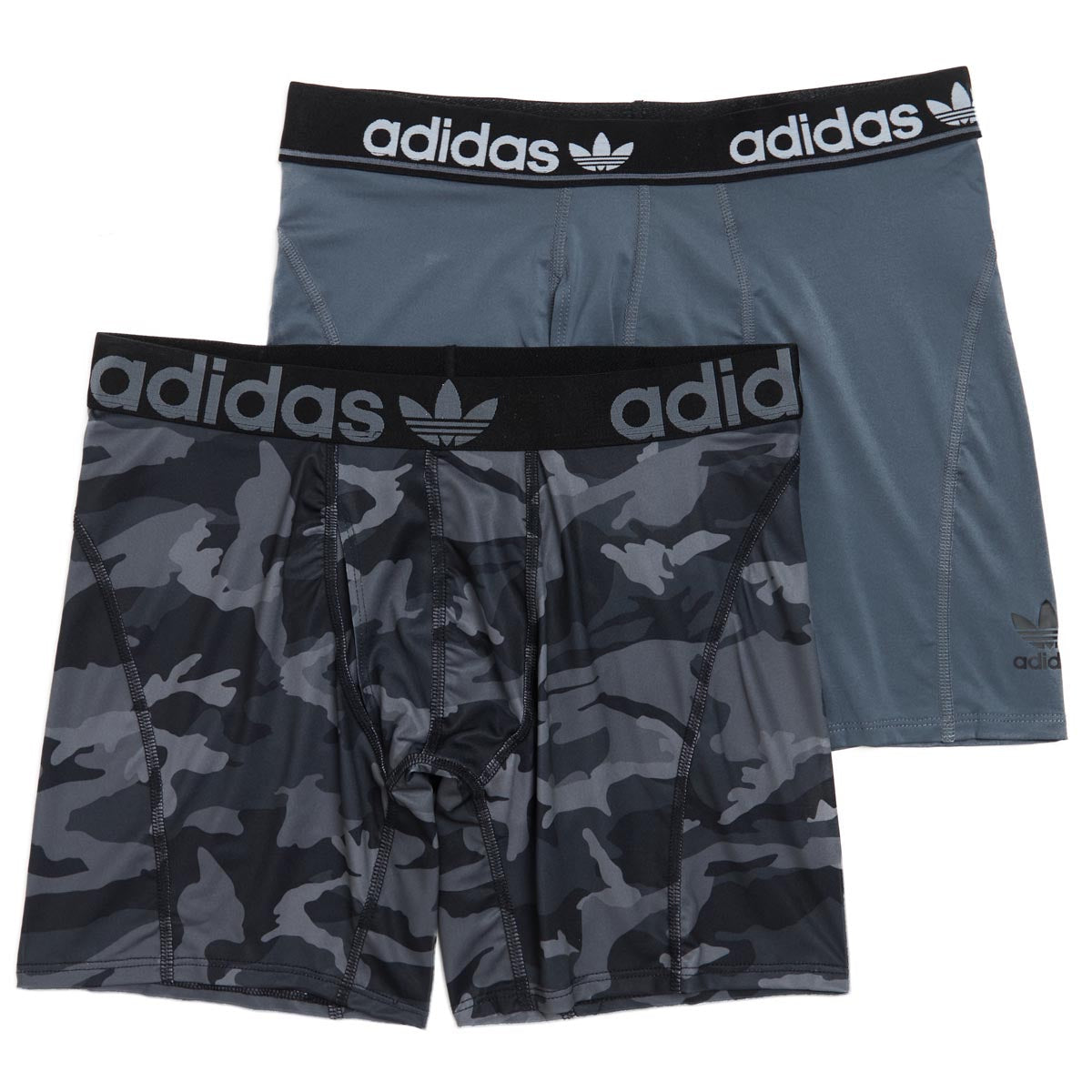 Adidas Originals Trefoil 2 Pack Of Boxer Brief - Onyx Grey/Black/Adi Camo Black image 1