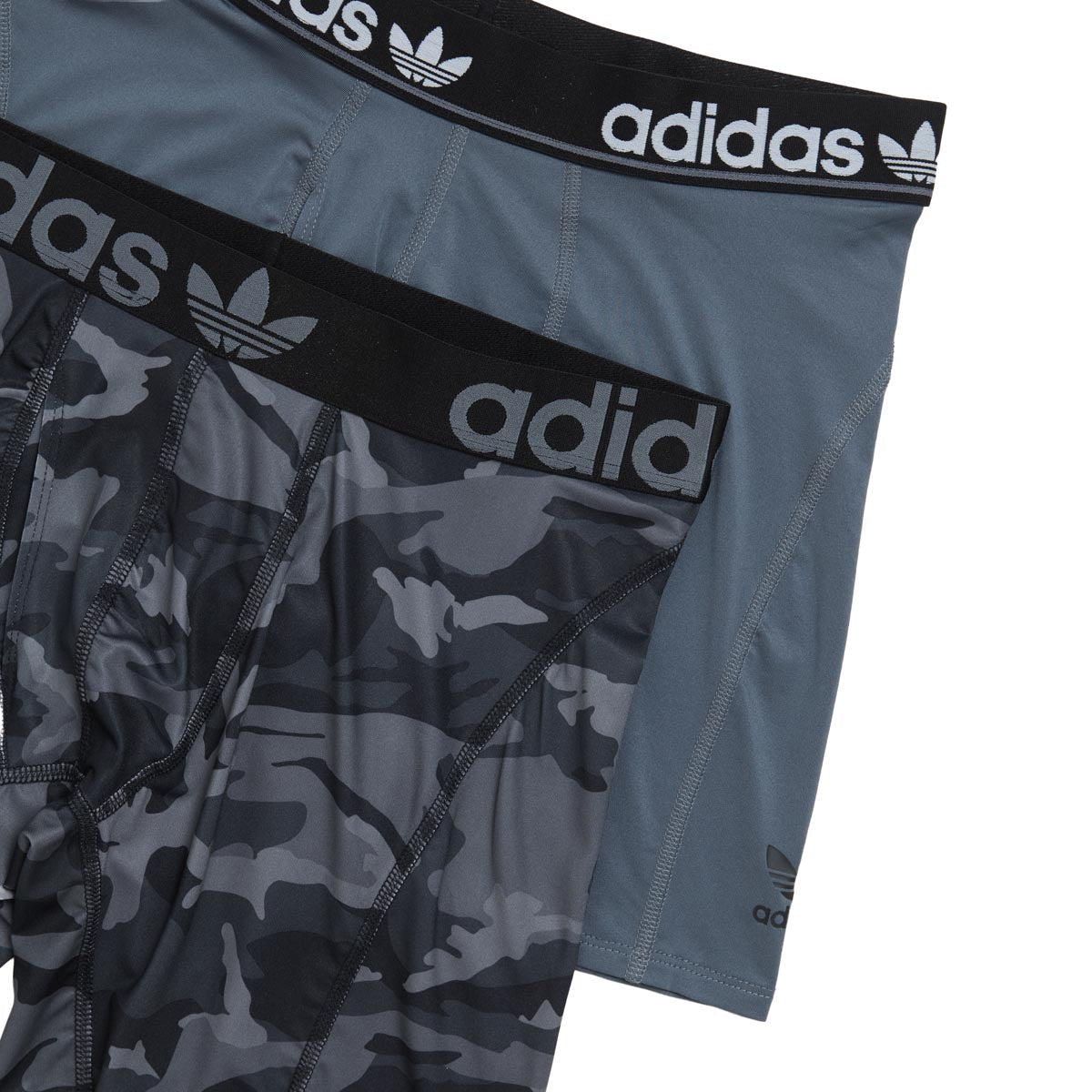 Adidas Originals Trefoil 2 Pack Of Boxer Brief - Onyx Grey/Black/Adi Camo Black image 2