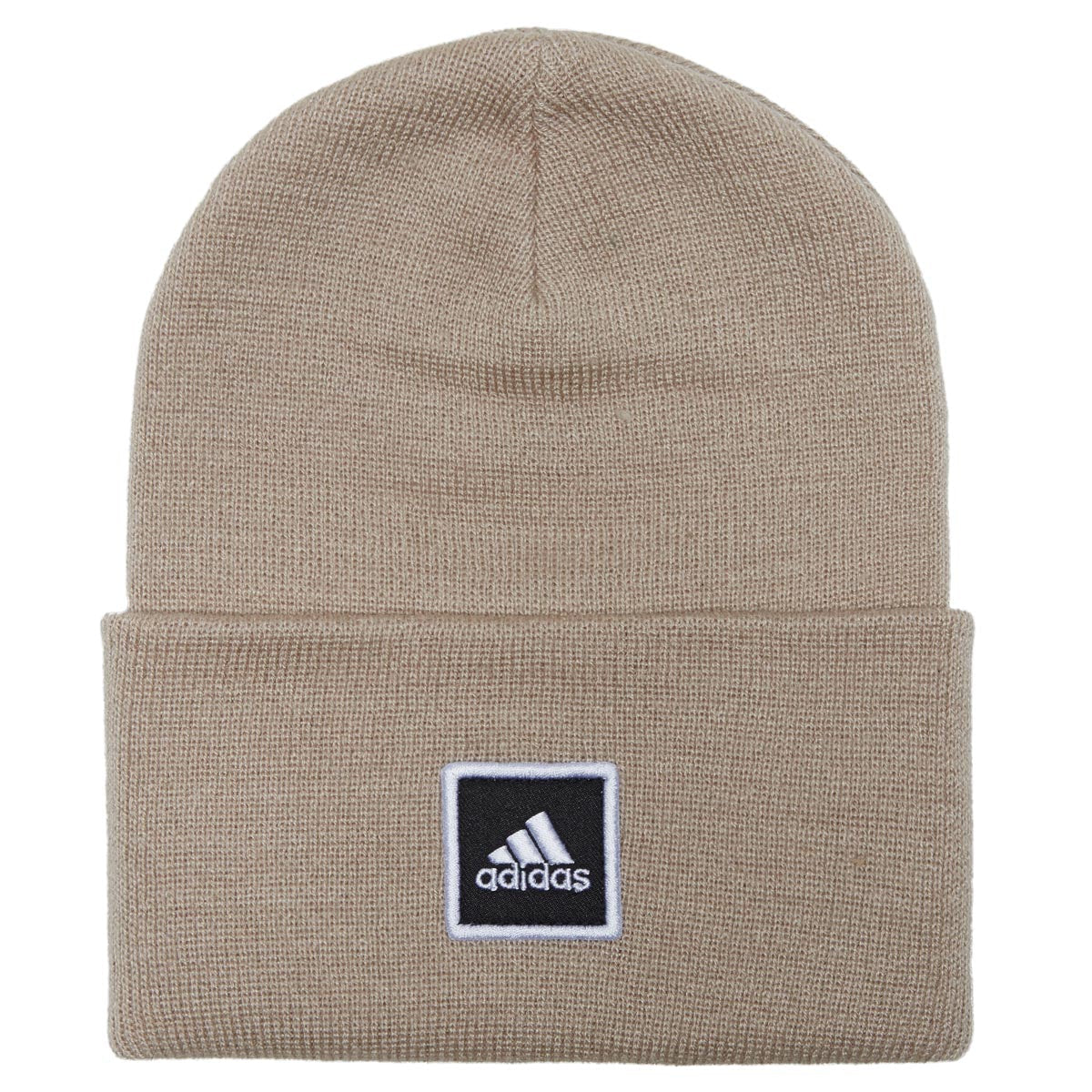 Adidas Wide Cuff Fold Fold Beanie - Wonder Beige/Black/White image 1