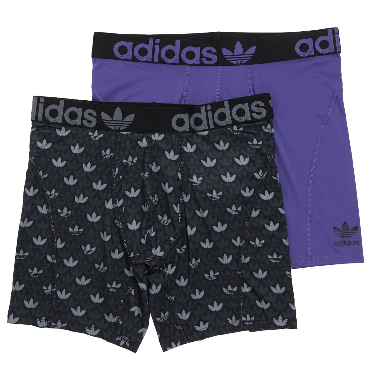 Adidas Originals Trefoil 2 Pack Of Boxer Brief - OG Sport Monogram Black/Carbon/Energy Ink Blue image 1