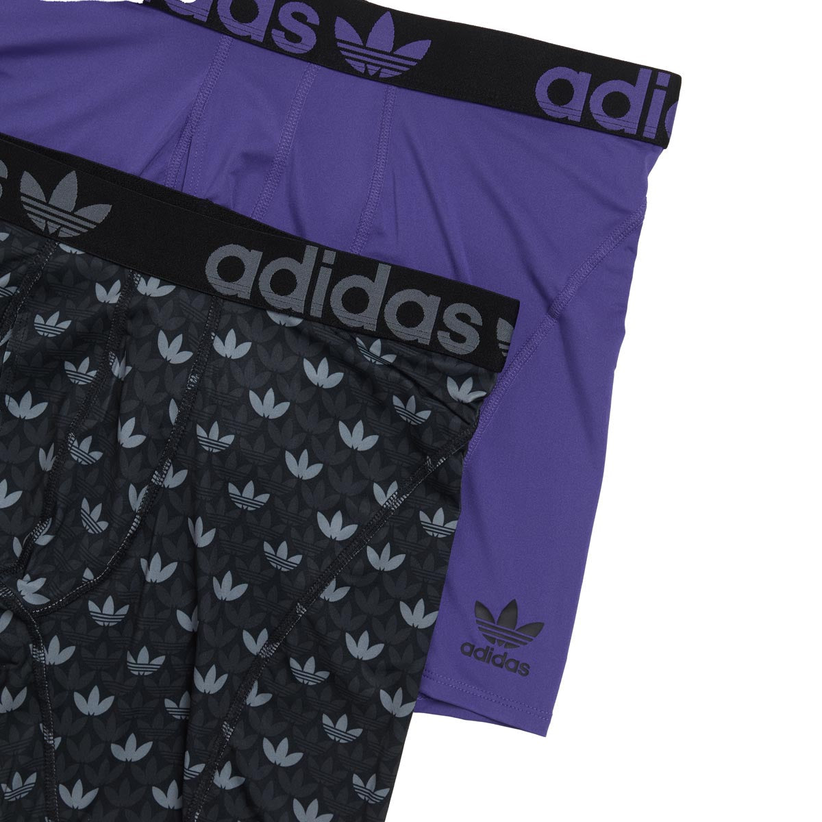 Adidas Originals Trefoil 2 Pack Of Boxer Brief - OG Sport Monogram Black/Carbon/Energy Ink Blue image 2