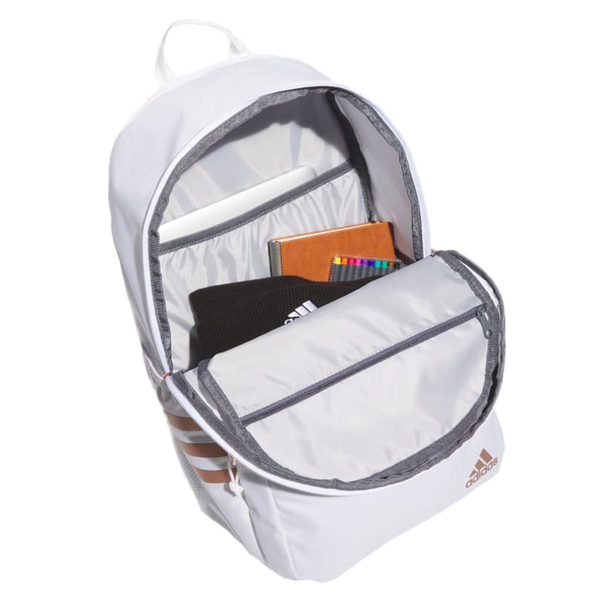 Adidas Classic 3S 5 Backpack - White/Rose Gold/Onyx Grey image 3