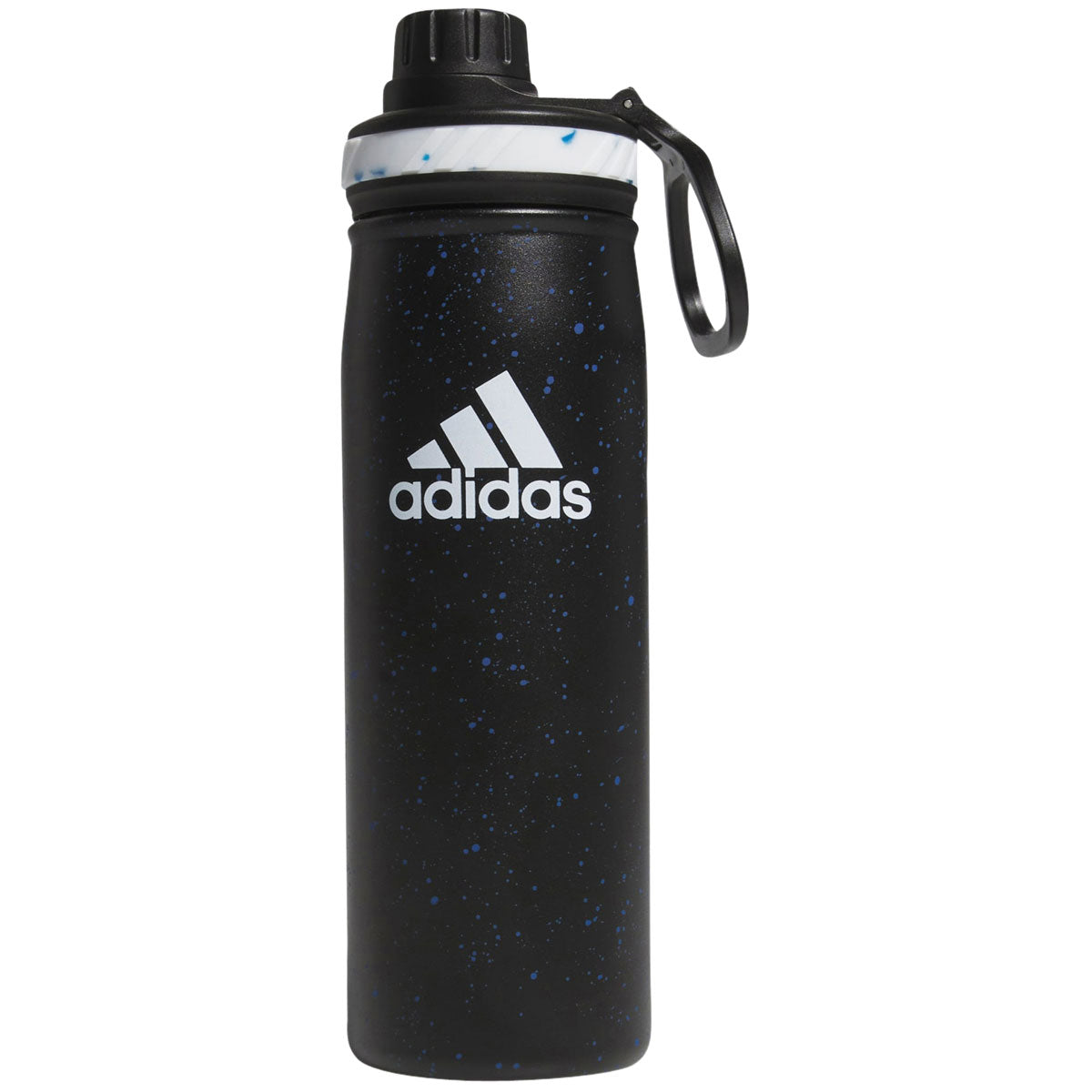 Adidas Steel 600 Metal Bottle - Black/Bright Royal Blue/White image 1