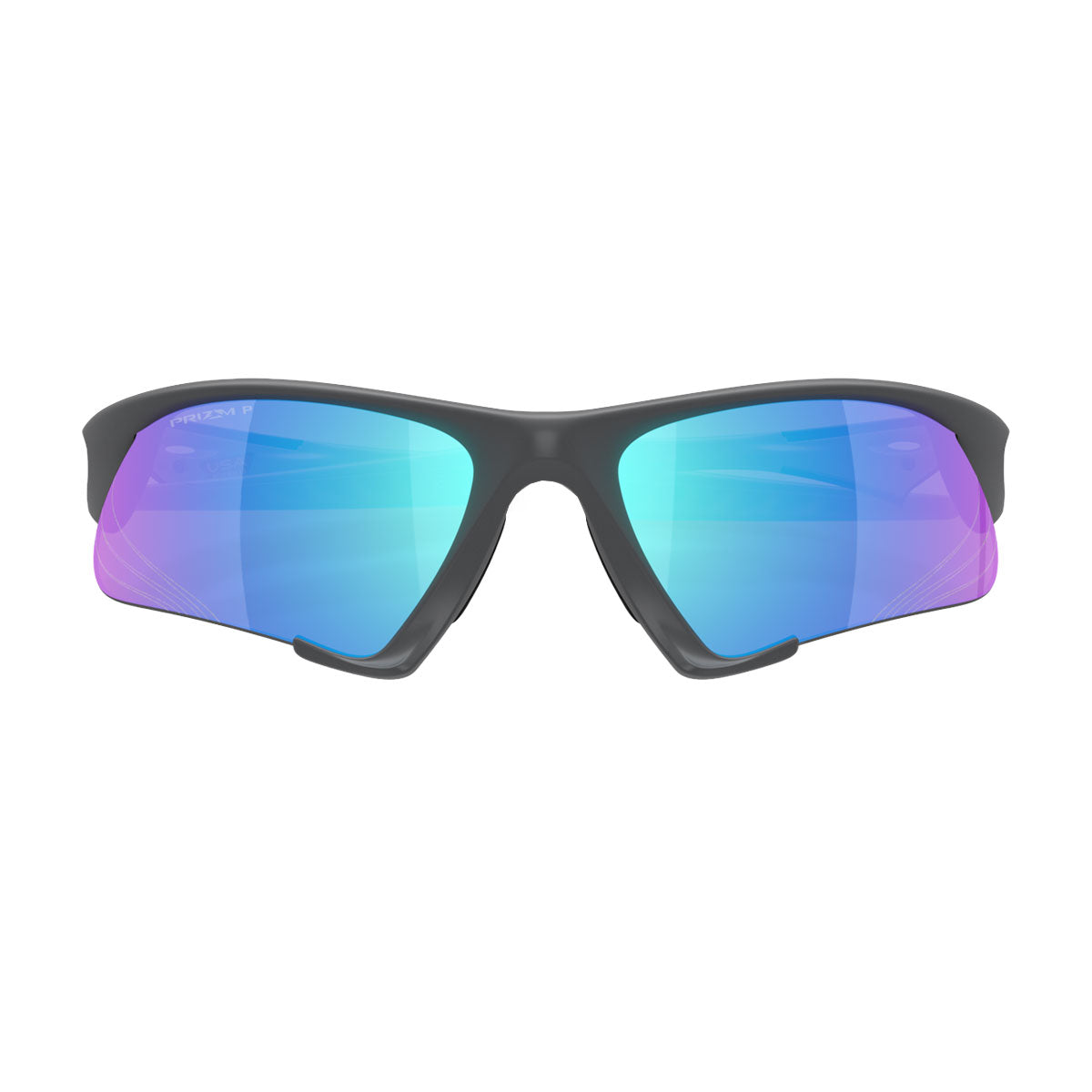 Oakley Suture Jacket Sunglasses - Matte Carbon/PRIZM Sapphire Polarized Lens image 4