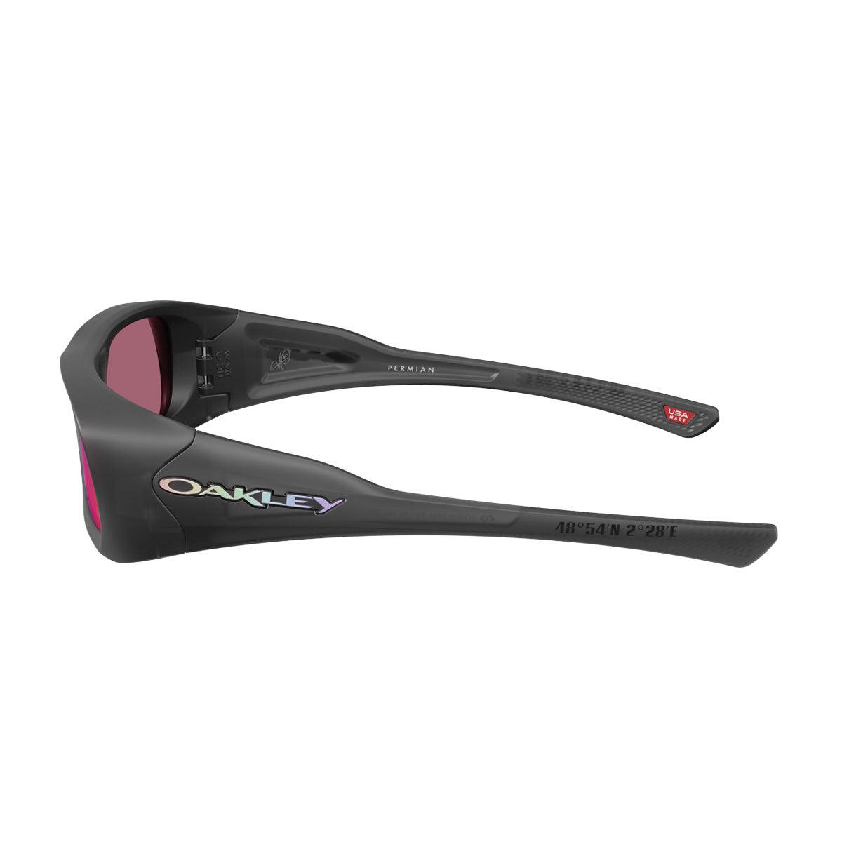 Oakley Permian Sunglasses - Matte Black Ink/PRIZM Road Lens image 3