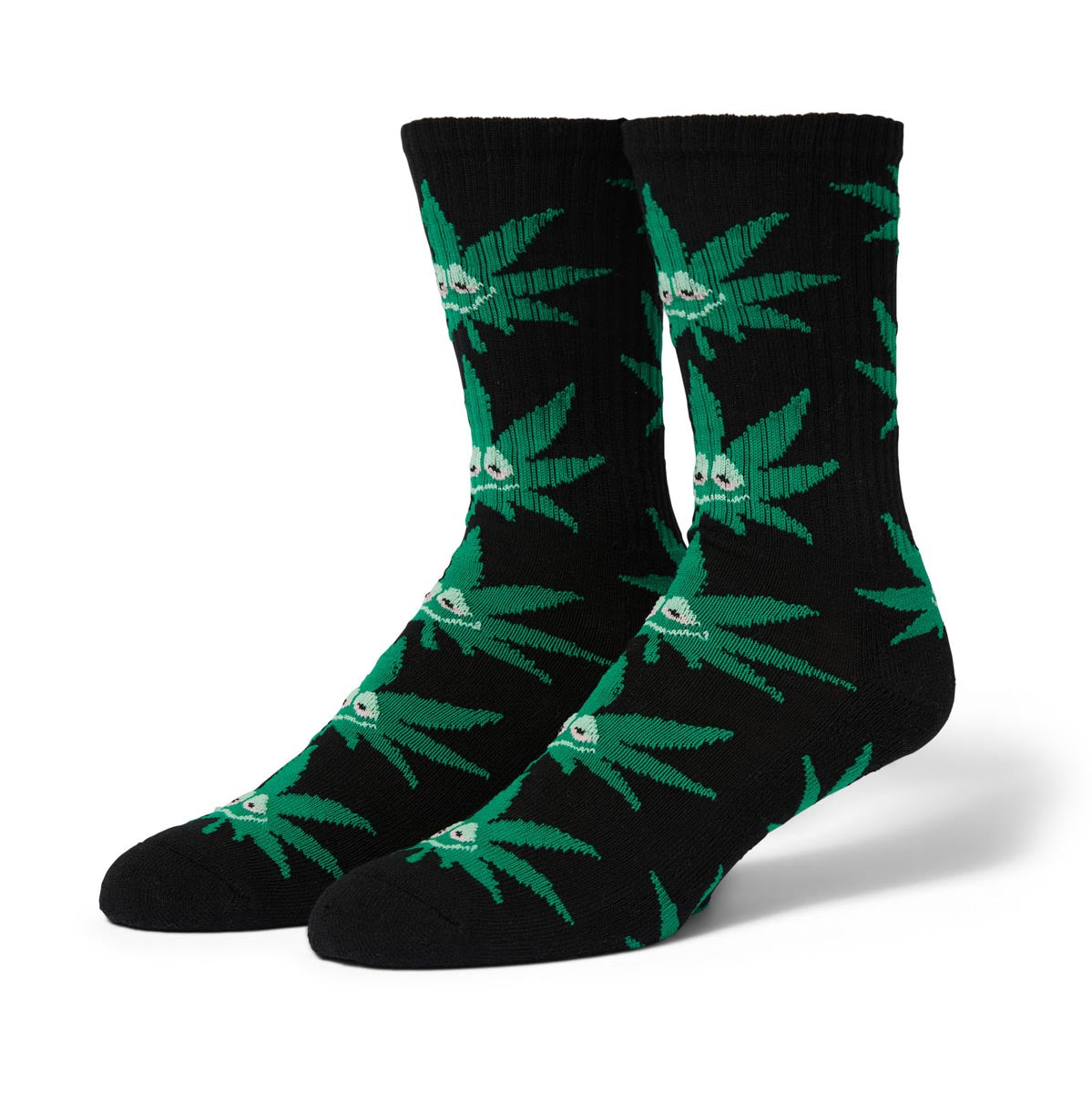 Huf Green Buddy PL Socks - Black image 1