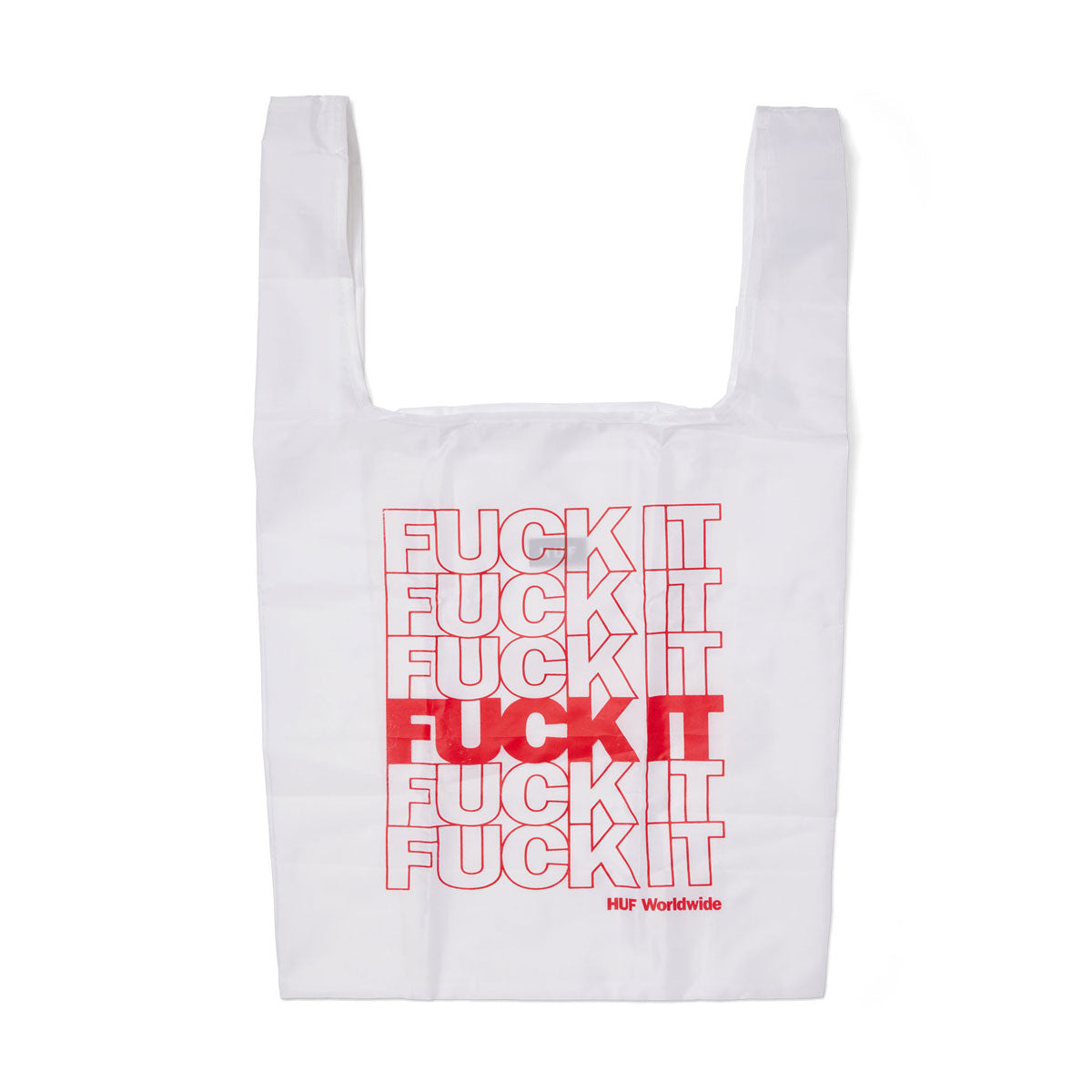 HUF Fuck It Packable Bodega Bag - White image 1